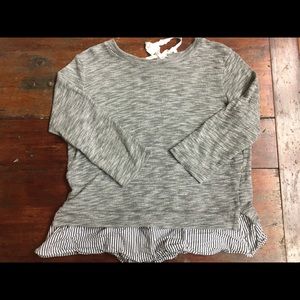 Anthropologie sweater with ruffled detail